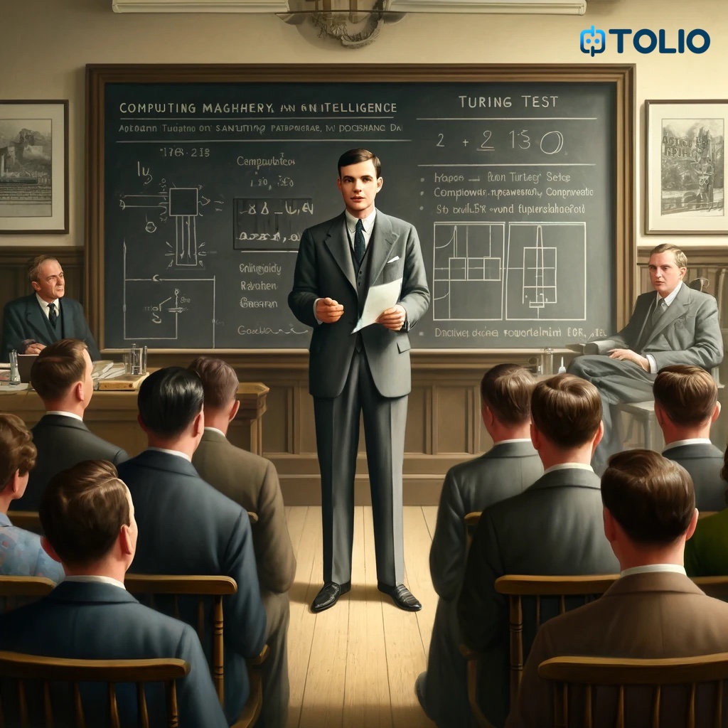 Alan Turing och Turingtestet illustration